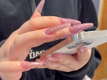 エムサロン 伊勢崎(emusalon)/キラキラピンクネイル！