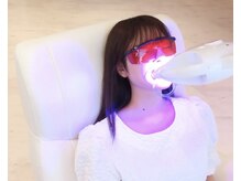 エクシアホワイトニング 前橋店/照射中