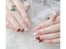 ゴテかわ(GOTE KAWA)/長さだし、ハートネイル