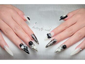 蝶々ネイル バタフライネイル(butterfly nail)/