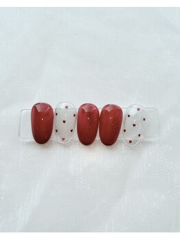 アレモナ(AREMONNA)/バレンタインネイル