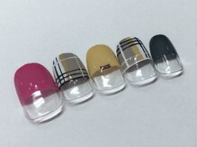 クリスタルネイル ボンベルタ橘店(CRYSTAL NAIL)/チェックネイル