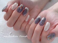 ネイルサロン モネ(Monet)/シェル＋ミラーアート