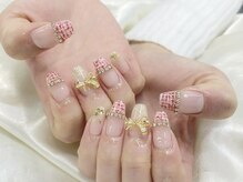 インザピンクリリー(in the pink LILY)/ツイードネイル