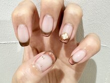 クォーターリゾートネイル(QUARTER RESORT nail)/マグネットフレンチネイル☆