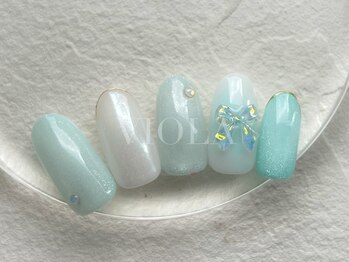 ヴィオラ(VIOLA)/チーク/リボンネイル