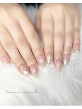 レミネイル(Remi nail)/ベースありラメグラデーション