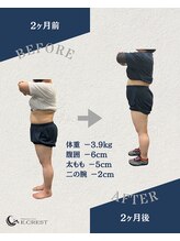 イークレスト(E.CREST)/2ヶ月ビフォーアフター