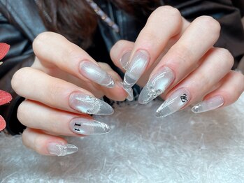 レアネイル 新宿(le'a nail)/ホワイトマグネットネイル