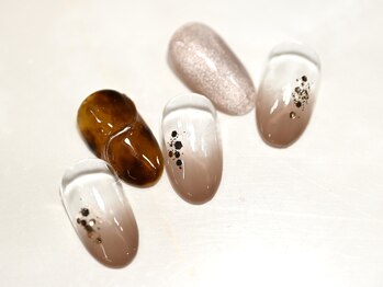 ルシェルアイ/べっ甲☆ニュアンス☆くすみ