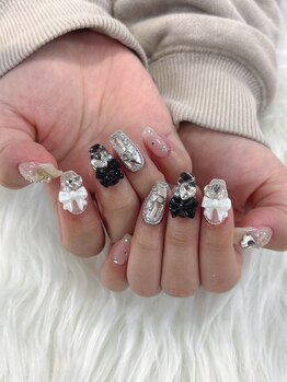 ポミーネイル 池袋店(pomynail)/リボンネイル
