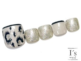 【ミディアム系フットネイル♪】