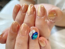 ネイルサロン イントゥ(into_)/マグネット　ビジュー　ラメ