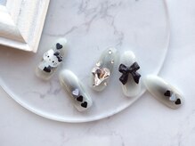 ネイル スパ ココプラス(Nail spa Cocoplus)/黒チークY2Kギャルネイル￥10000