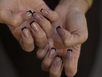 フレンチネイル×ベースマグ