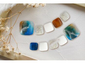 FASTNAIL松戸駅西口店【パラジェル/ジェルネイル専門/定額/マグネット/フットネイル】/フルーツ 自爪風 【11739】