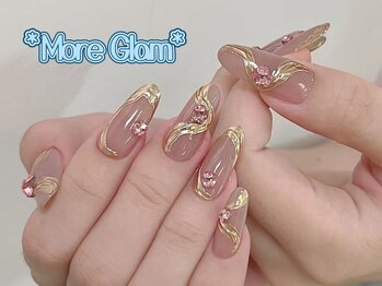モアグラム 池袋東口店(More Glam)/持ち込みミラーネイル 冬ネイル
