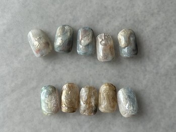 エテル ネイル アトリエ(etelu nail atelier)の写真/ニュアンスデザインが得意なサロン♪インクアートや個性派デザインも◎実力派ネイリストのこだわりデザイン