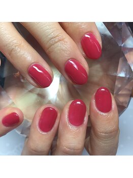 アイリッシュネイル 久屋大通店(Irish Nail)/赤ワンカラー
