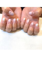 ハーティーネイル hearty nail 溝の口店/丸フレンチデザイン
