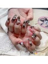 ハハ(HAHA)/チップ10本＆w色チークネイル