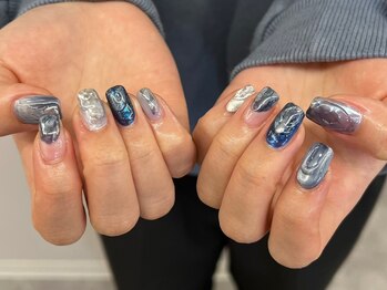 ★ブルーニュアンスネイル★