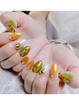 ラヴィネイル(La Vie Nail)/アニマルネイル/ヒョウ柄ネイル