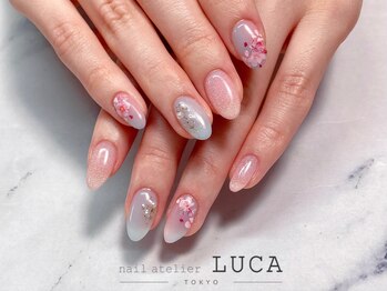 ネイルアトリエルカ(nail atelier LUCA)/O-10 ユニコーンマグネット×桜