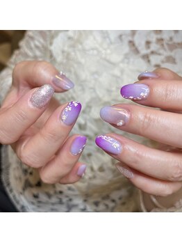 紫グラデーション♪