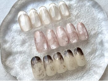 リライトネイル(Relight nail)の写真/シンプルながらも洗練された上品ニュアンスが魅力！大人女性にふさわしい上品な指先で周りと差をつける♪