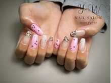 ユーネイル(YW nail)/フルアート＋パーツ