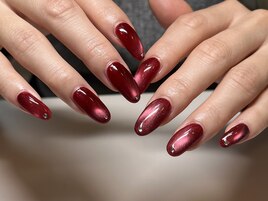 レッドマグネットネイル