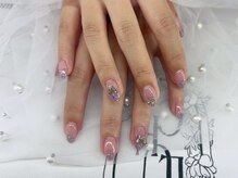 エンシンサロン(Enshin Salon)/蝶々/ラメグラデーションネイル
