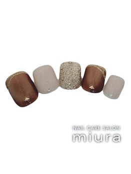 ネイルケアサロン ミウラ 井の頭通り店(miura)/秋フットジェル定額ア-ト10230円
