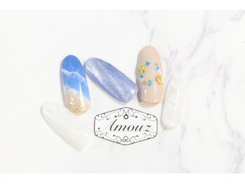 アモウズ(Amouz)/定額【テーマ:海ネイル】3