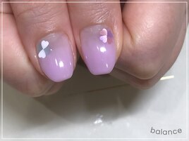 淡いカラーで可愛く◎