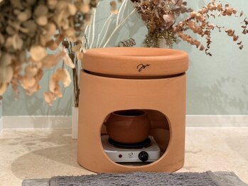 レヴィート(Revept)の写真/【国産黄土100%使用のよもぎ蒸し】麻を使用したマントやお肌がよろこぶこだわりの材料を贅沢に使用♪