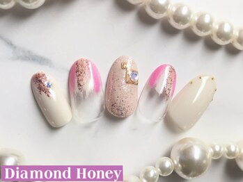 ダイアモンド ハニー(Diamond Honey)/ホワイト×ピンク