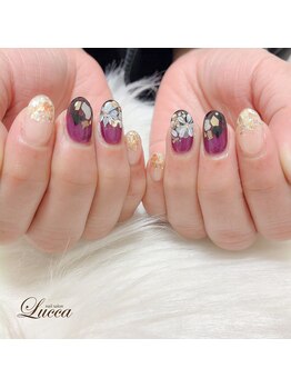 ルッカ(Lucca)/和柄パープル