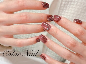 コラールネイル 本町(Colar Nail)/赤フラッシュマグネットは無敵！