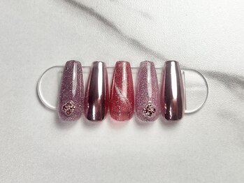 定額アート(ピンクマグネット)