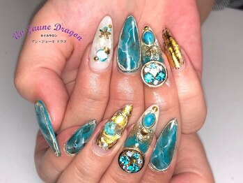 アン ジョーヌドラゴ/【ロングネイル】ターコイズ