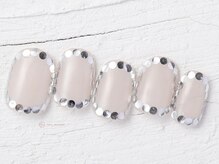 ネイルメゾン 池袋店(NAIL MAISON)/ヌーディーホロ囲み￥10550