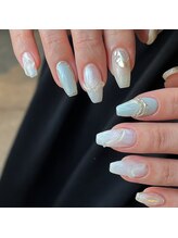 ブランシュ(Blanche)/blue × White × silver