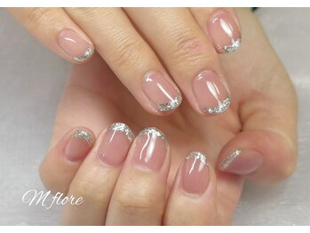 エムフローレ(M flore)/ラメフレンチネイル