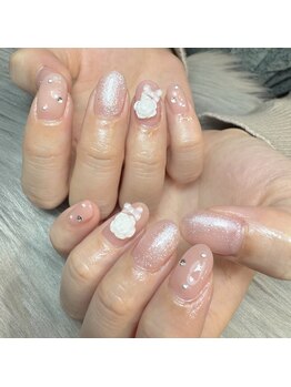 ケソン ネイル スタジオ(qeson nail studio)/お客様ネイル【French girly】