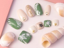 ナチュラル夏ネイル☆定額ネイル