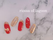 リオッサ オブ ラグーン(RIOSSA of Lagoon)/レッド×ミラーネイル