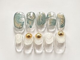アートちぐはぐネイル