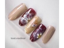 12月キャンペーンデザイン！（8,900円）迎春フラワーネイル